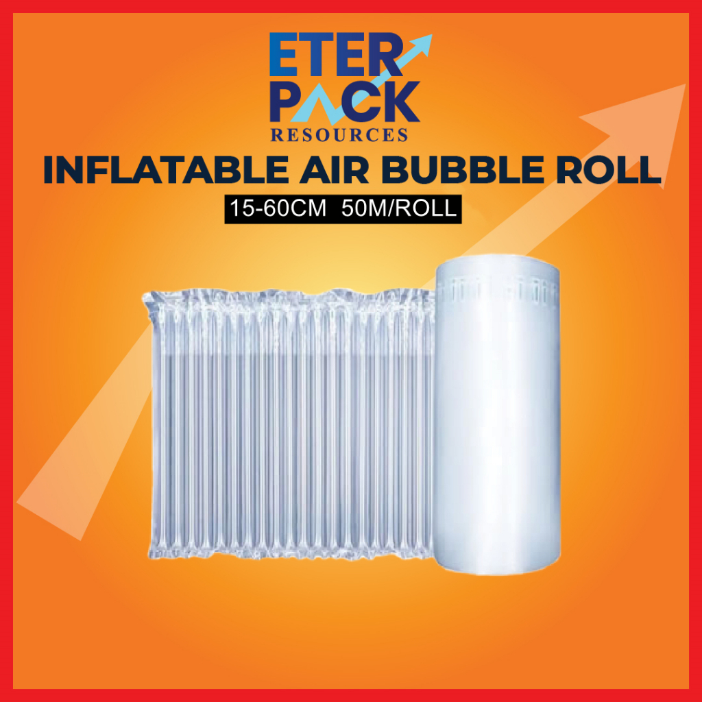 Inflatable Air Bubble Wrap Air Packaging Protective Bubble Tube 1ROLL =50M Shopee Malaysia