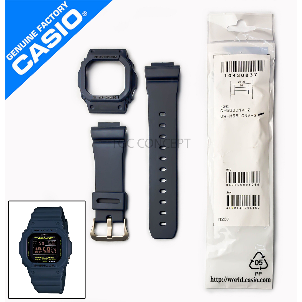 ORIGINAL BAND & BEZEL REPLACEMENT PARTS FOR GSHOCK WATCH GWM5610NV2