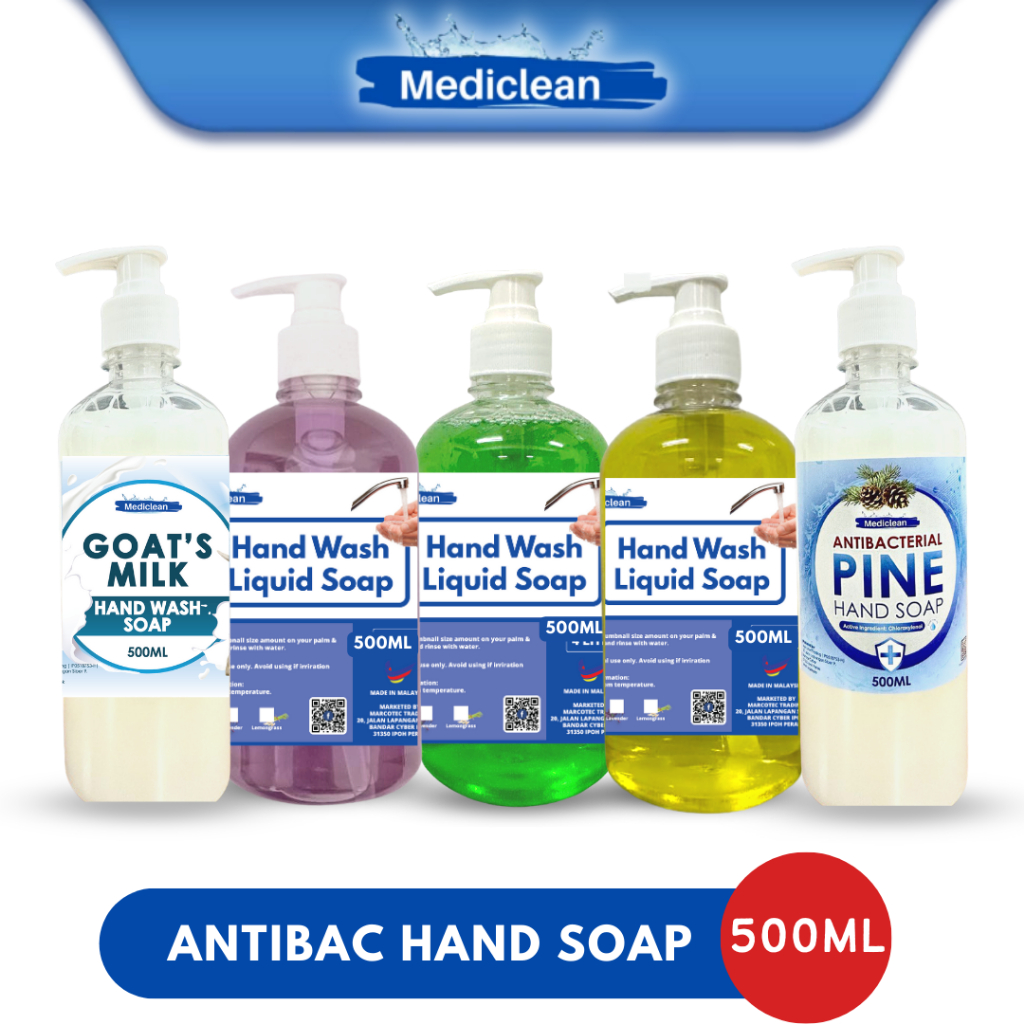 Mediclean Antibac Hand Wash Liquid Soap 500ml x 1 unit Shopee Malaysia