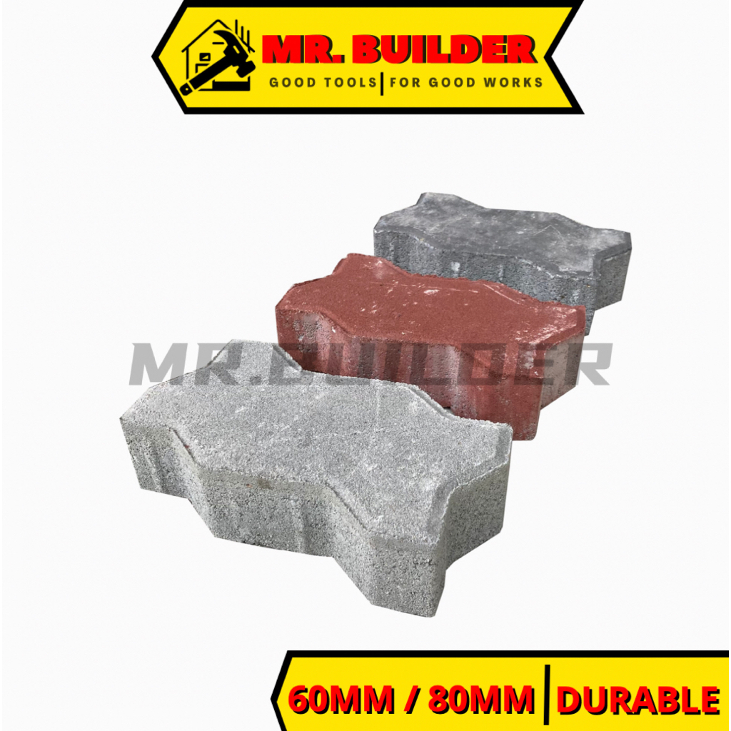MR. BUILDER ASC Paver 60MM 80MM Interlocking Paver Brick Bricks Pavers