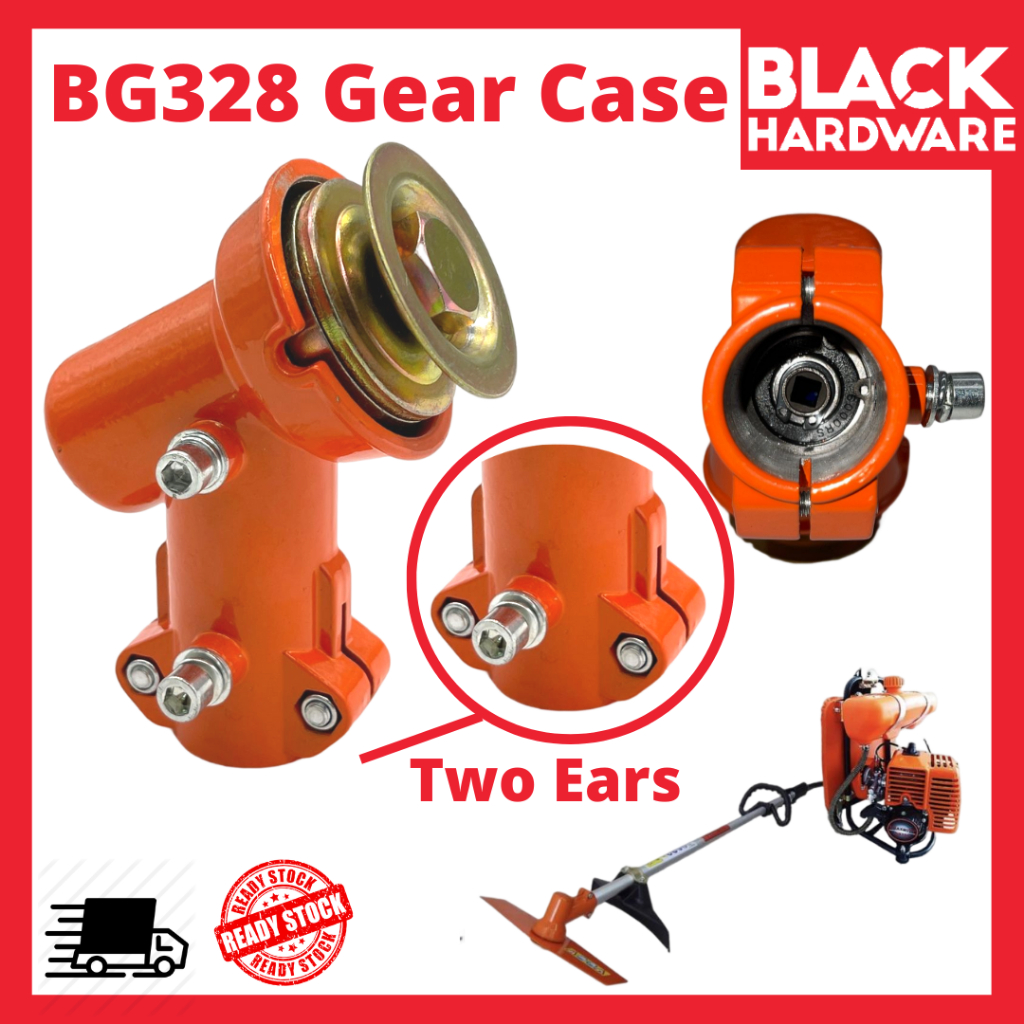 BLACK HARDWARE BG328 Lawn Remover Gear Case Two Ears High Quality Brush Cutter Kepala Gear Mesin Rum