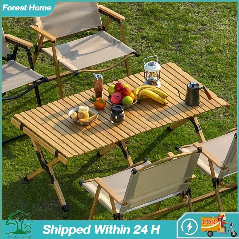 Egg Roll Table 120CM Long Folding Table Camping Picnic Party Folding