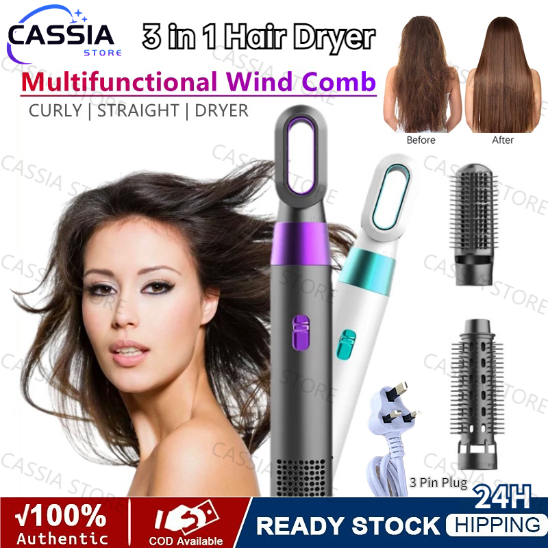 Hair Dryer Negative Ion hair care Home use Hair Dryer 3 in 1 hair dryer set hair curly hair straight pengering rambut吹风机