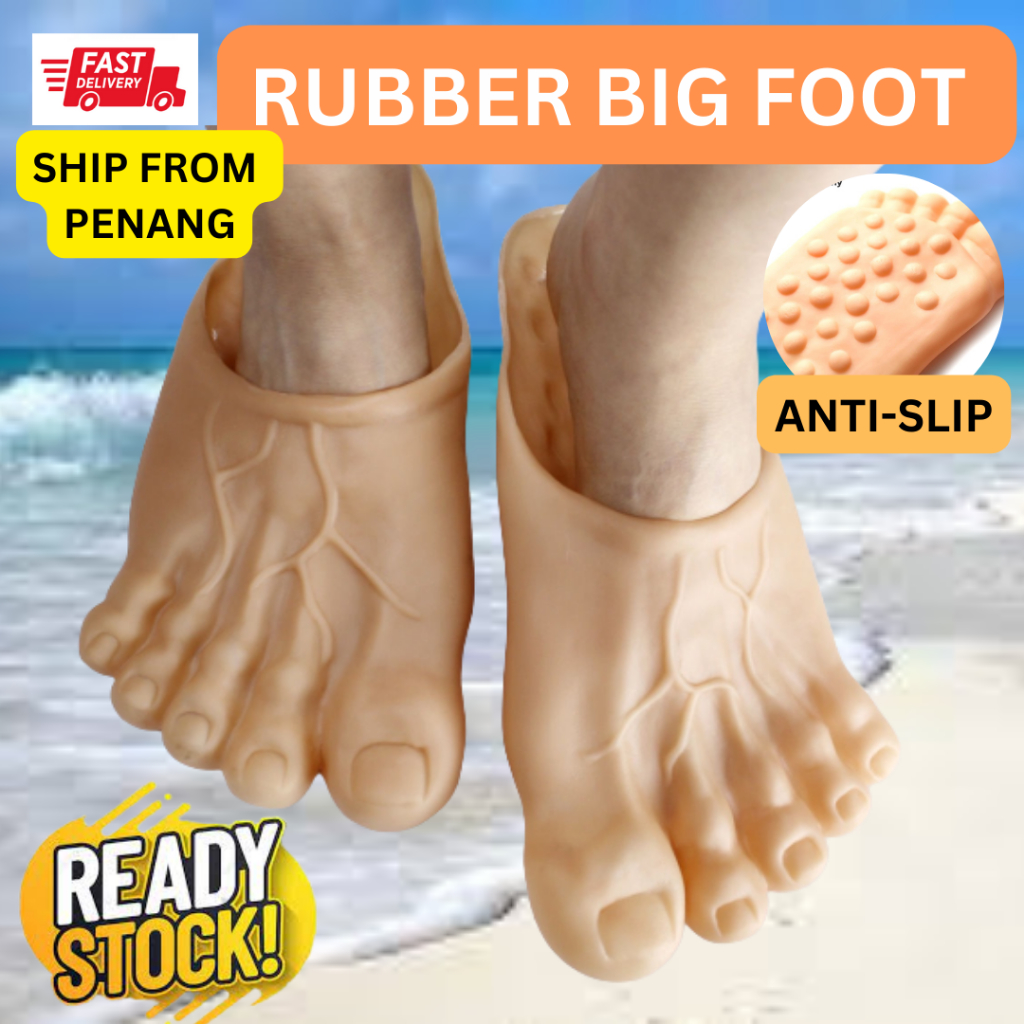 (PENANG STOCK) 27cm Hulk Slippers new soft bottom male big foot slippers party shoes funny Halloween cosplay props