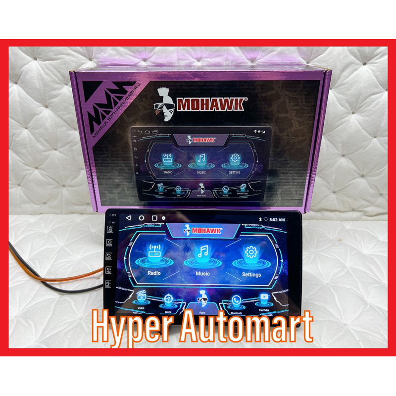 Mohawk Car MU Series Android Player 1+32GB IPS T3L 9 / 10"Inch Android 13 NEW Myvi Axia Beeza