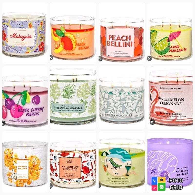 Bath Body Works 3 Wick Candle | Shopee Malaysia