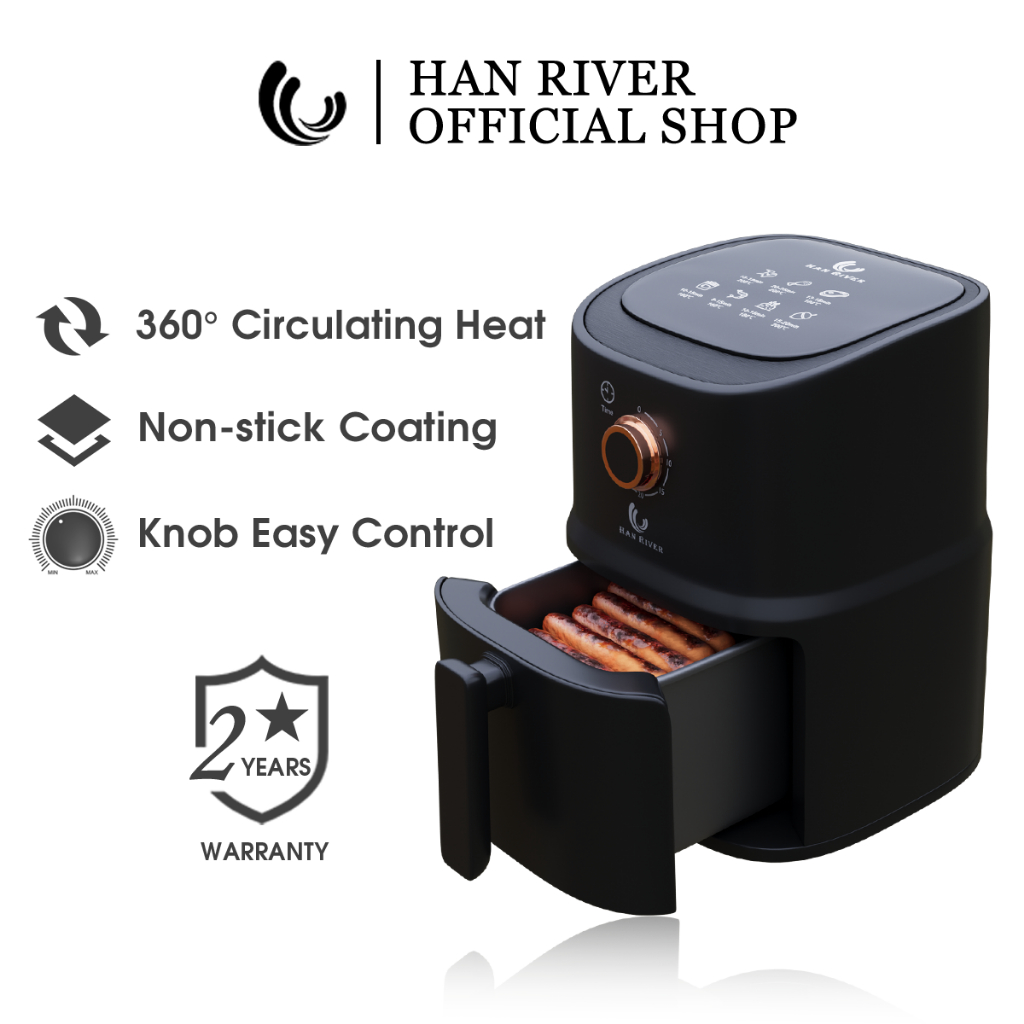 HAN RIVER Air Fryer 3.5L Oven Cyclone Air Heating Low Fat Automatic