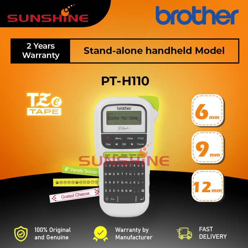 ORI BROTHER LABEL PRINTER MACHINE PTH110 PTouch Portable Label Maker