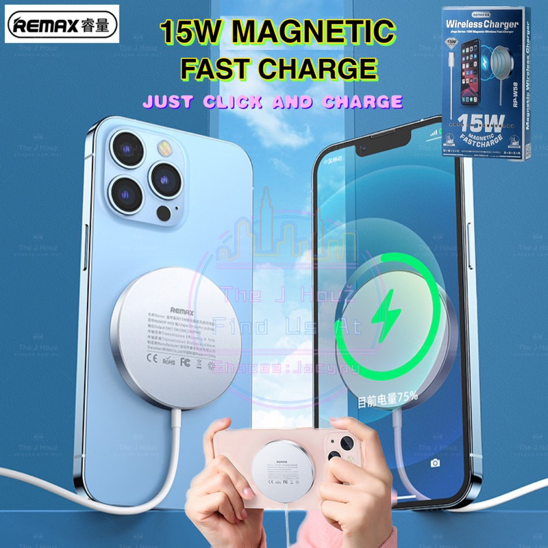 Remax Jinga Series 15W Aluminium Alloy Magnetic Wireless Fast Charge ...