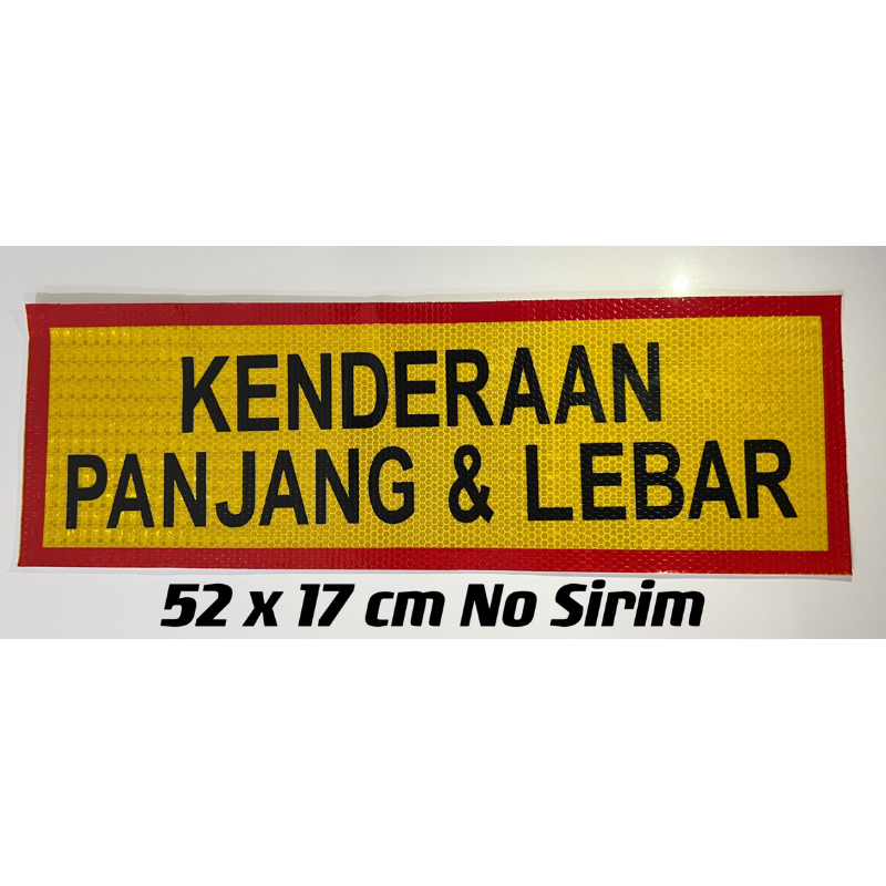 1pcs kenderaan panjang & lebar #sticker lorry#truck#trailer | Shopee