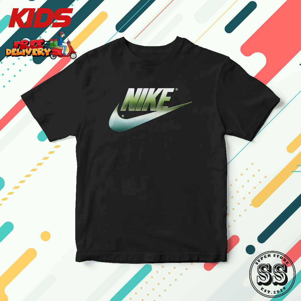 KIDS NIKE TSHIRT DESIGN 11 HIGH QUALITY COTTON BAJU BUDAK MURAH ...