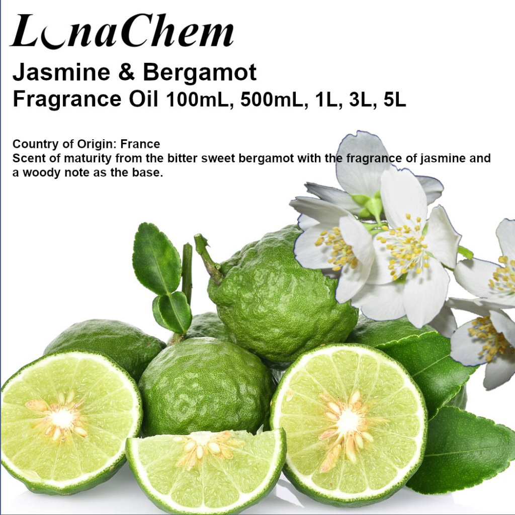 Jasmine & Bergamot Fragrance Oil / Perfume / Pati Minyak Wangi 10mL