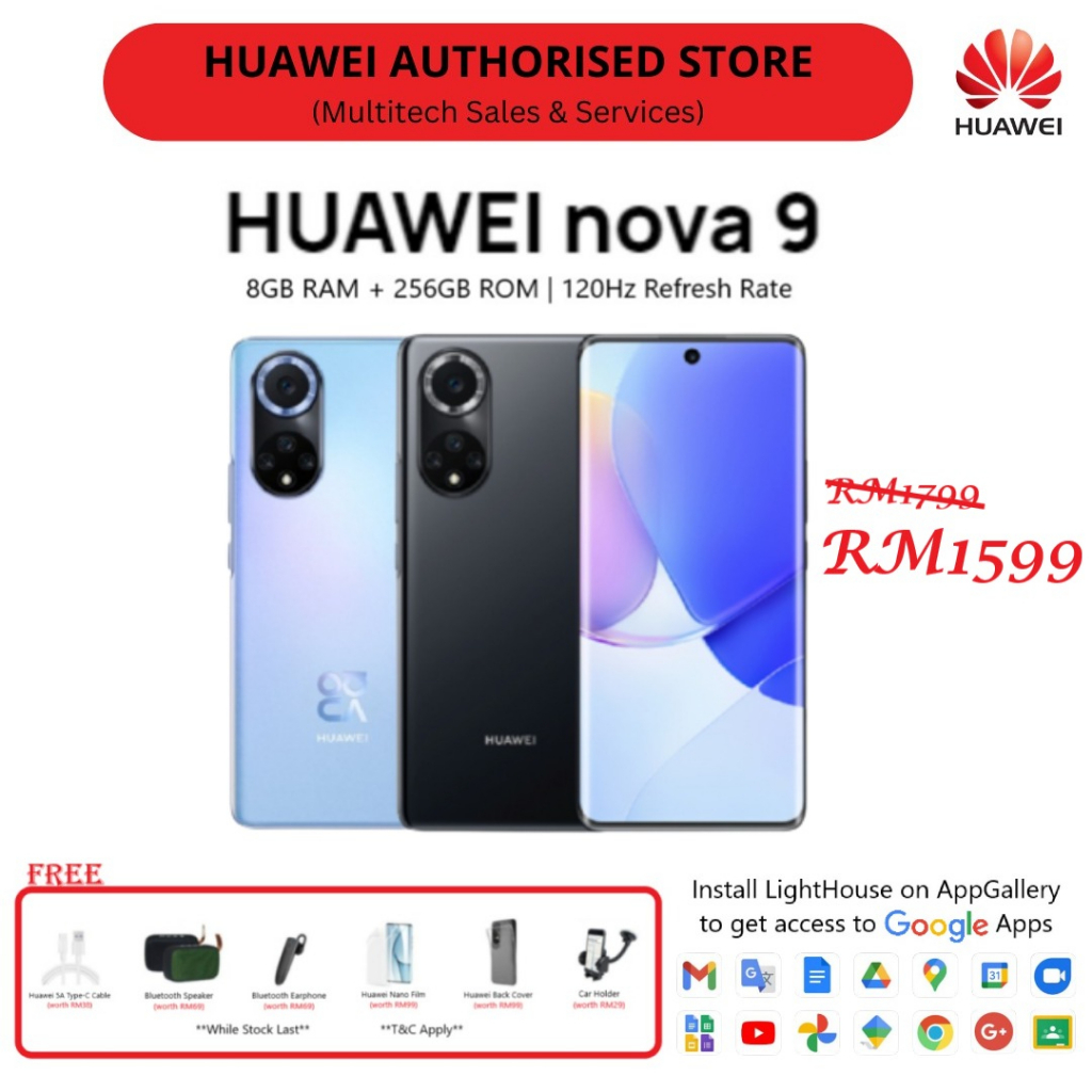 Huawei Nova 9 8GB+256GB 66W Supercharge 120Hz Original-Colour Curved ...