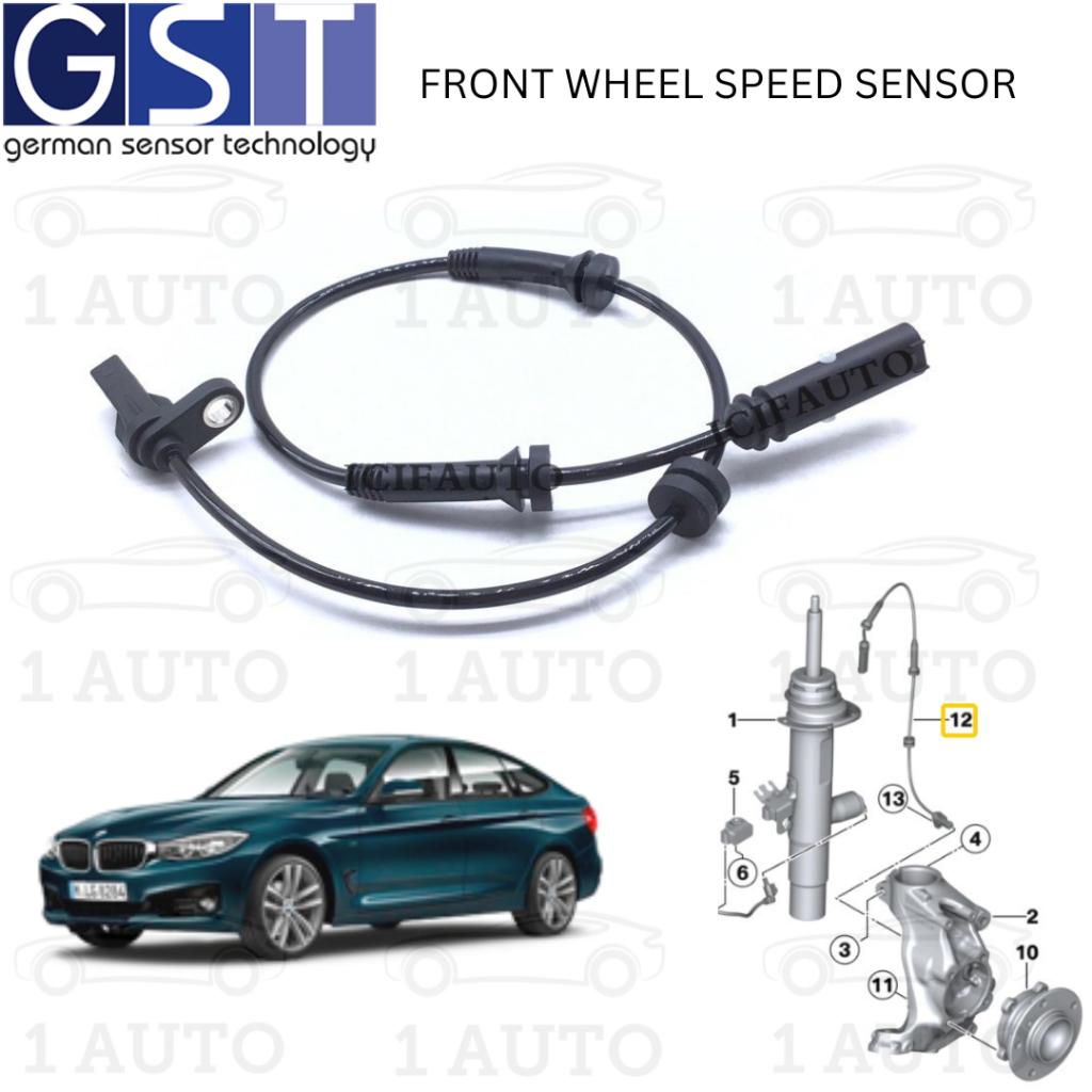 GST GERMANY FRONT WHEEL SPEED SENSOR BMW F34 GT 320i 328i F36 430d