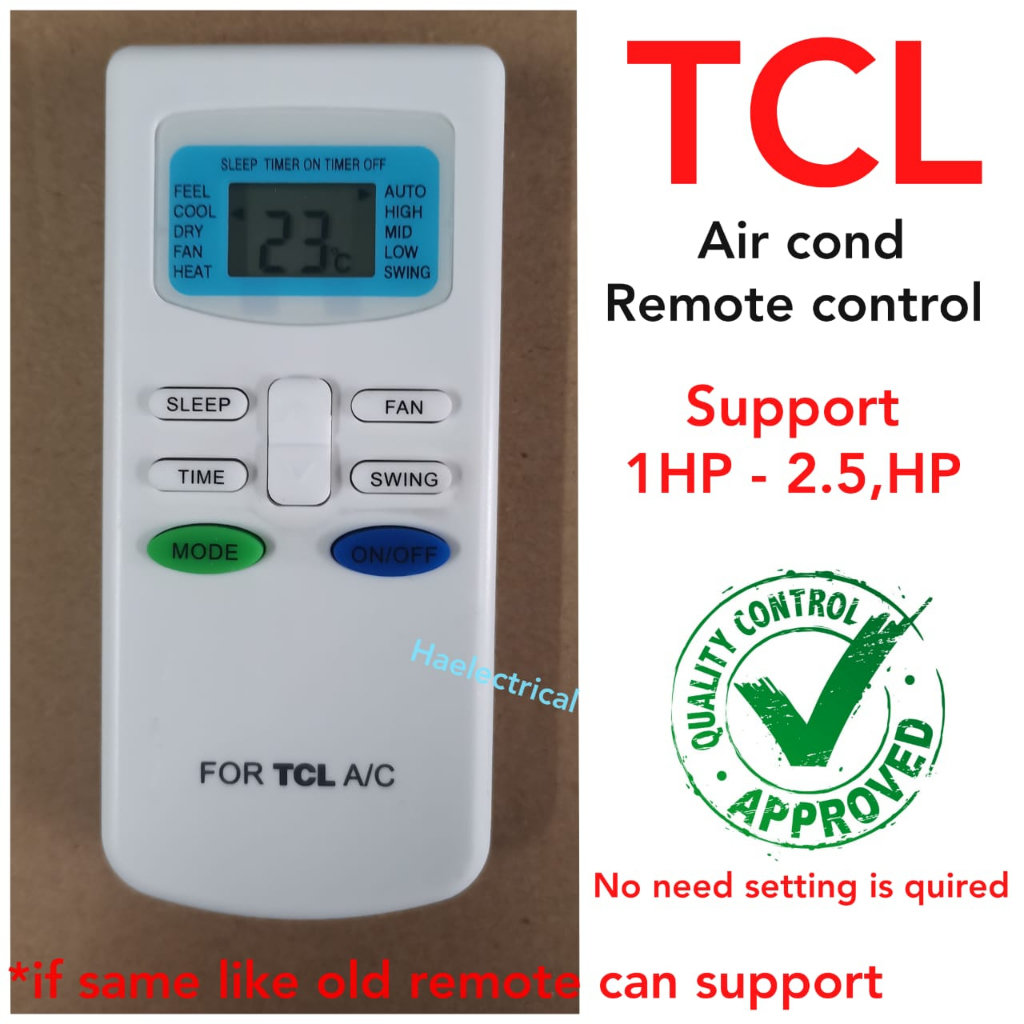TCL Air Cond Remote Control Shopee Malaysia