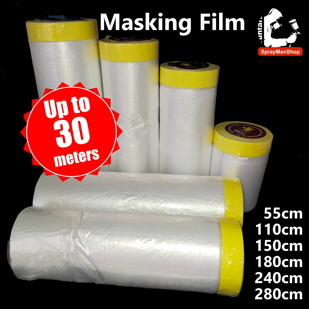 Masking Film for painting dust covering multipurpose masking film red