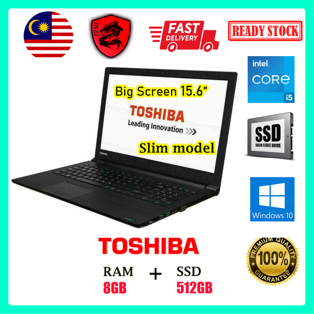 BEST CONDITION!] TOSHIBA LAPTOP~INTEL I5 ~RAM 4GB/8GB~HDD 500GB 