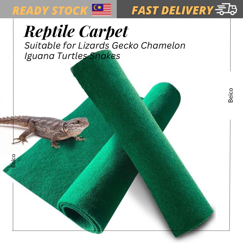 Reptile Carpet Terrarium Substrate Liner Pet Habitat Bedding Soft Green