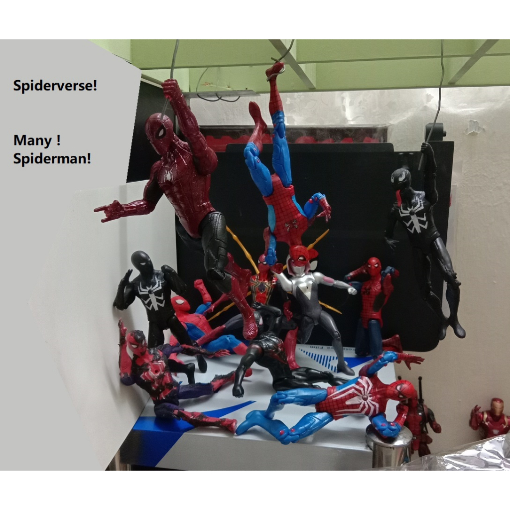 [Limited unit]Spiderverse Multiverse Spiderman action figure display toy marvel superhero ready stock