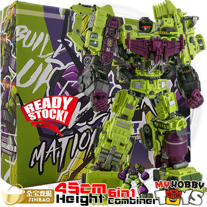 JinBao Transformable Robot - OVERSIZED GT Devastator Combiners Complete ...