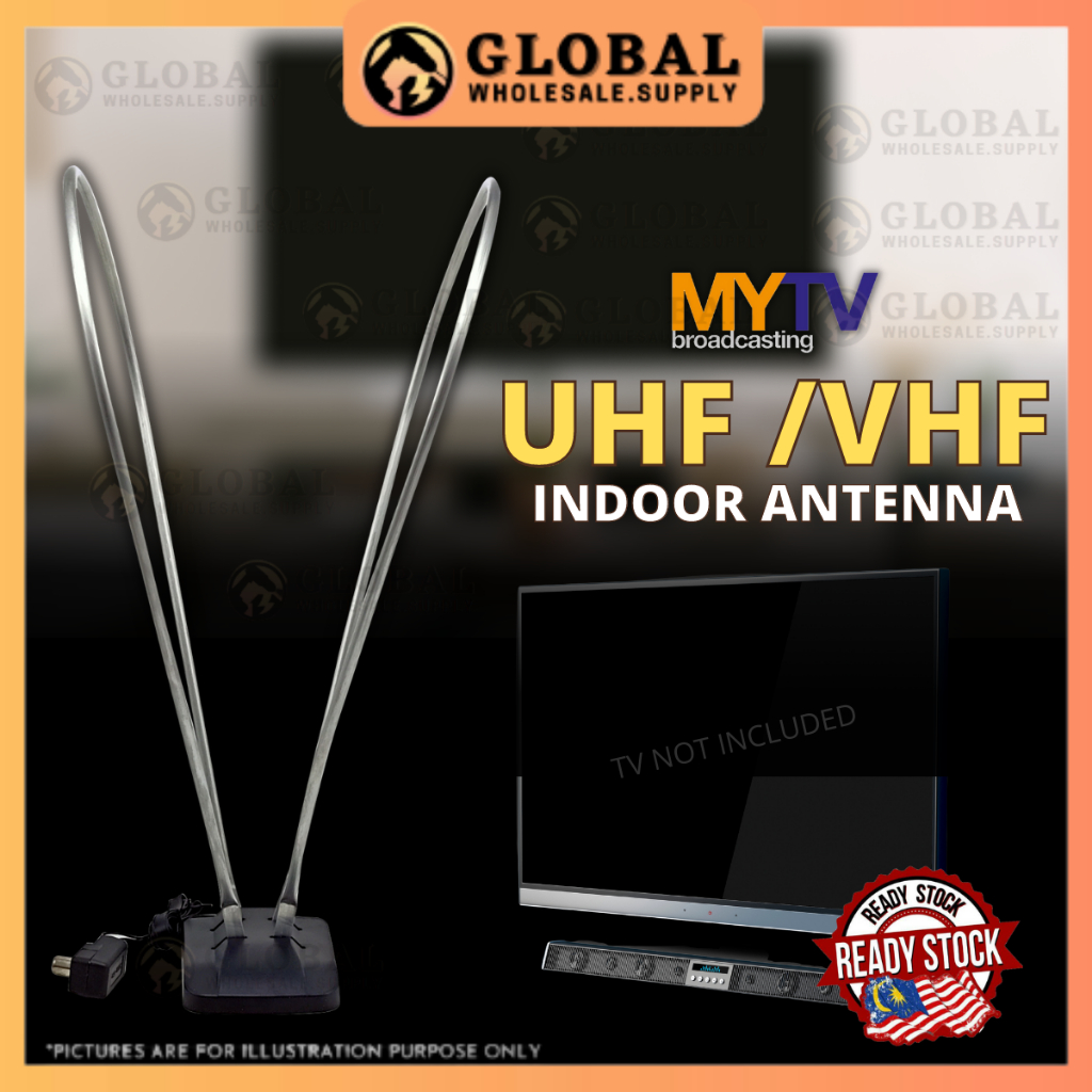 [READY STOCK] EVER BRIGHT TV MYTV Indoor Antenna Channel Televisyen