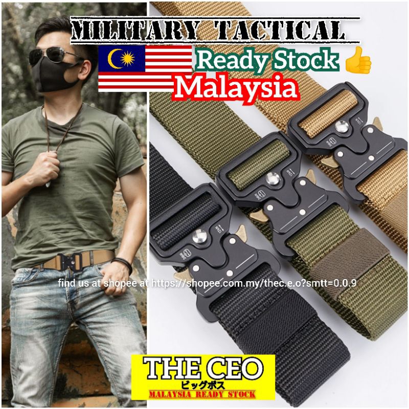 [Premium Quality Metal Buckle] Tentera Military Tactical Nylon Belt tali pinggang lelaki man belt men belt nylon belt