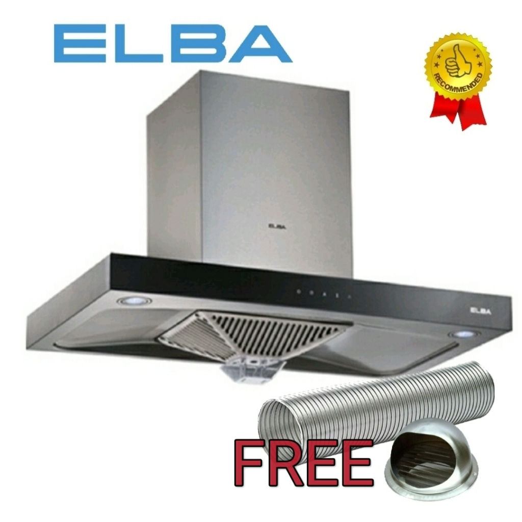 Elba Cooker Hood EHH9027ST With Suction Power 1400m3/hr / EHH9027ST