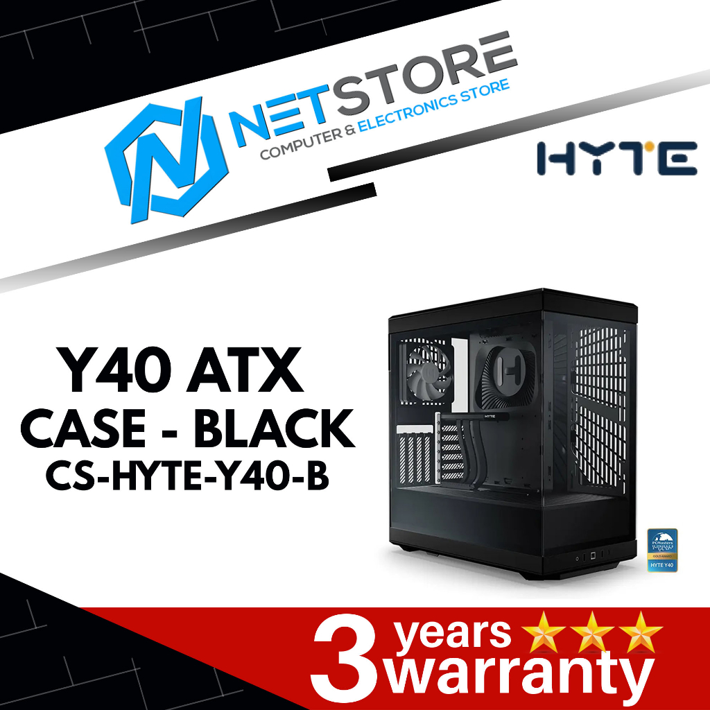 HYTE Y40 ATX CASE - BLACK CS-HYTE-Y40-B | Shopee Malaysia