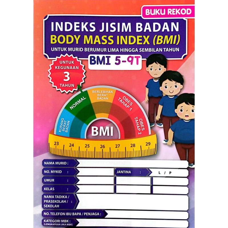 BUKU REKOD BMI 5-9 TAHUN | Shopee Malaysia