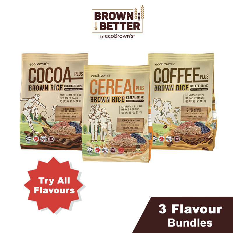 ecoBrown's Plus Series Mix Flavours [Bundle 3 Packs] | Shopee Malaysia