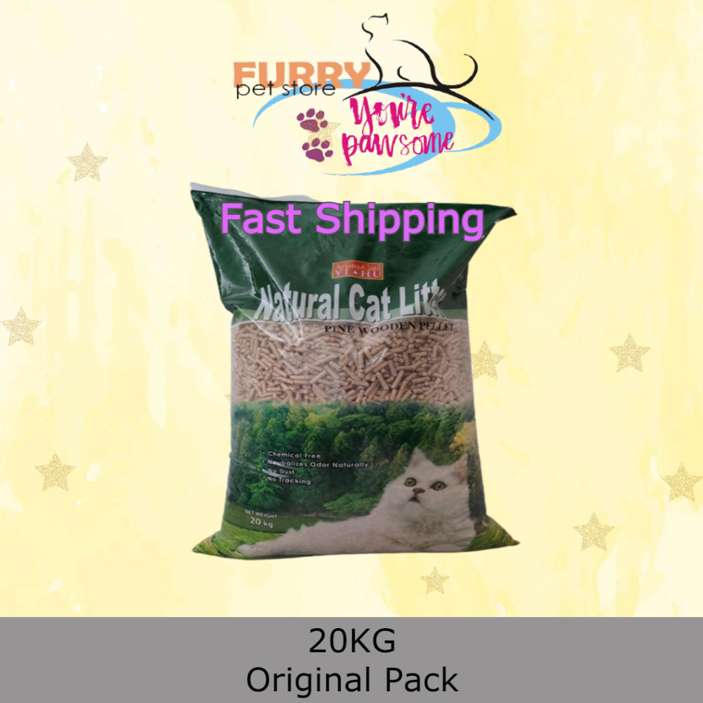 20KG Aristo Cats Natural Pine Wooden (Cat Litter) Shopee Malaysia