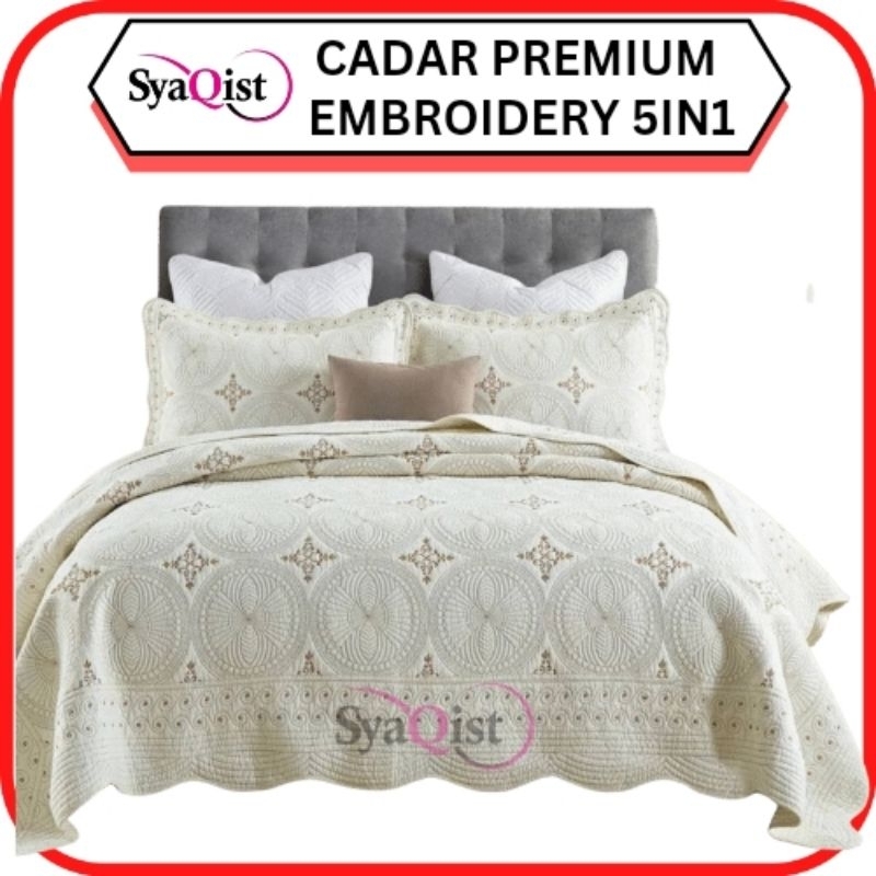 Cadar Pengantin Cadar Putih Cadar Plain Cadar Embroidery Syaqist