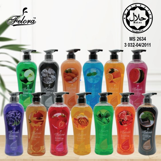 Felora Aromatic Natural Shower Gel Moisturizer with Vitamin E Body Wash