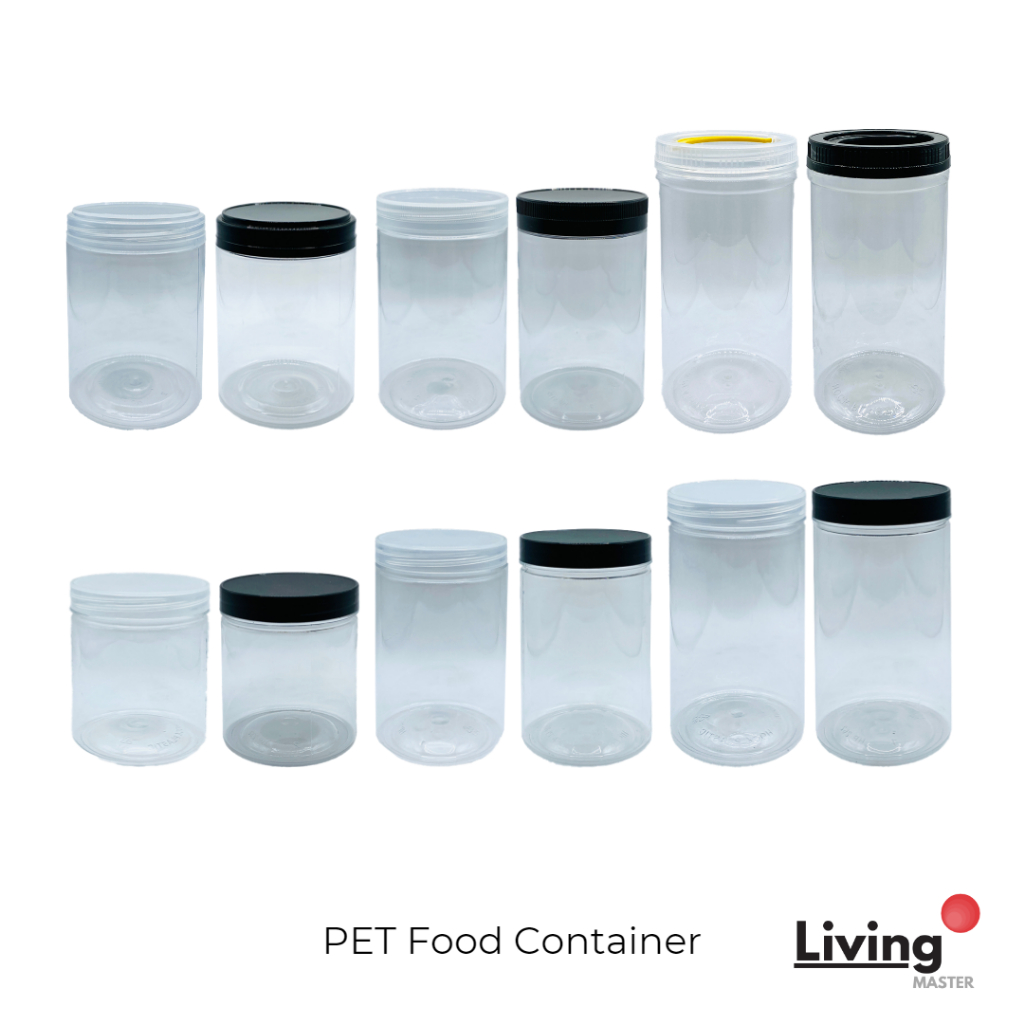 Food Container PET Food Storage PET Cookie Jar Plastic Container