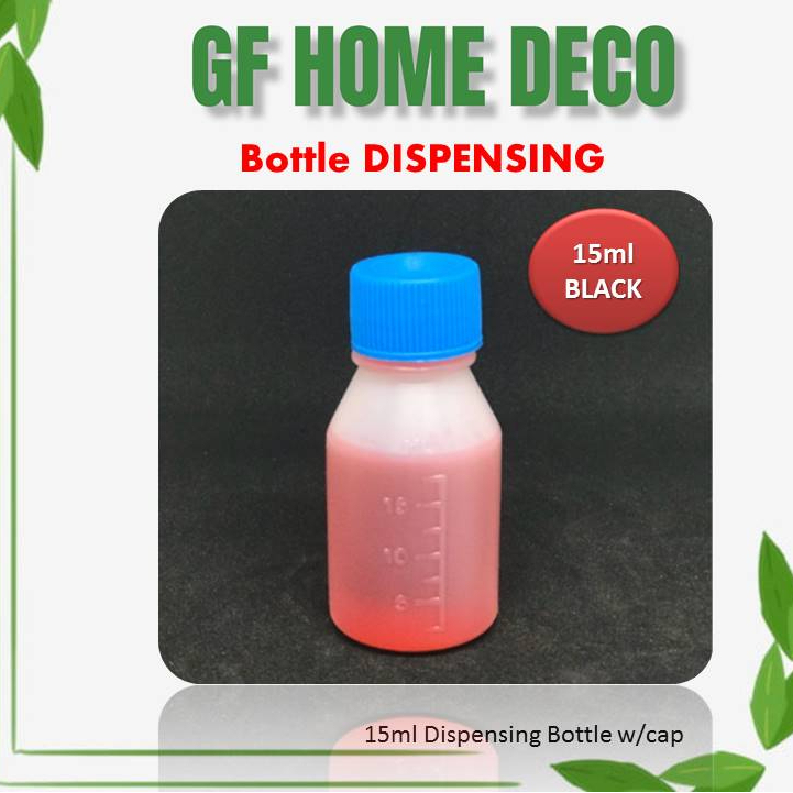 15ml Dispensing Bottle w/cap/Dispensing Bottle Round Blue Cap 15ml/Syrup/medicine and any liquid