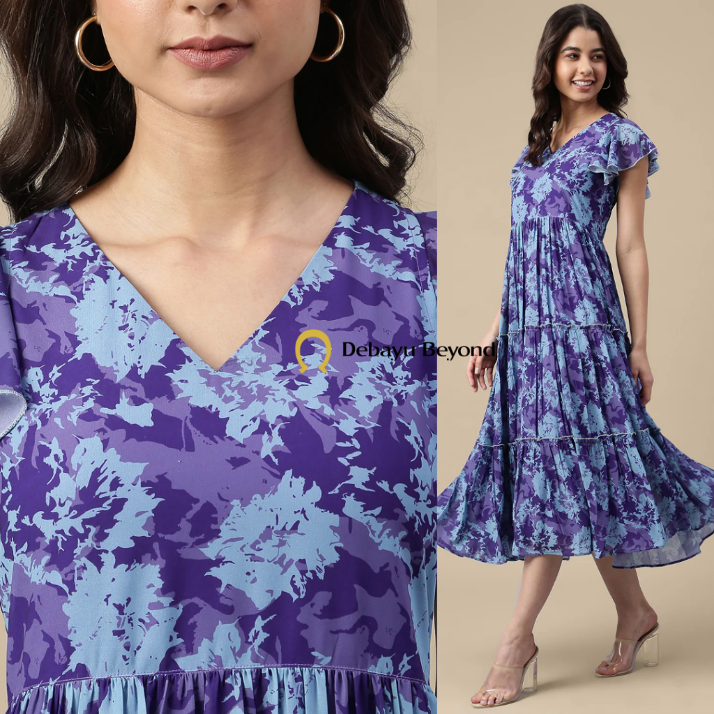 [Size XL to XXL] Exclusive Designer Georgette Dress (Readystock)