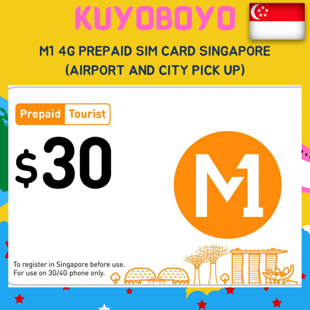 M1 4G Prepaid Sim Card Singapore (Airport and City Pick Up) Shopee Malaysia