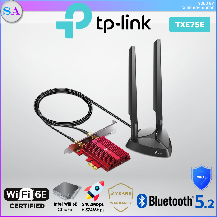 TPLink Archer TXE75E AXE5400 TriBand ( New 6Ghz ) WIFI 6E & WIFI 6