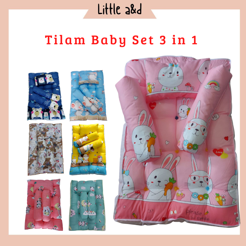 Tilam Bayi Cotton saiz BabyCot Newborn Baby Mattress 4in1 Big Size