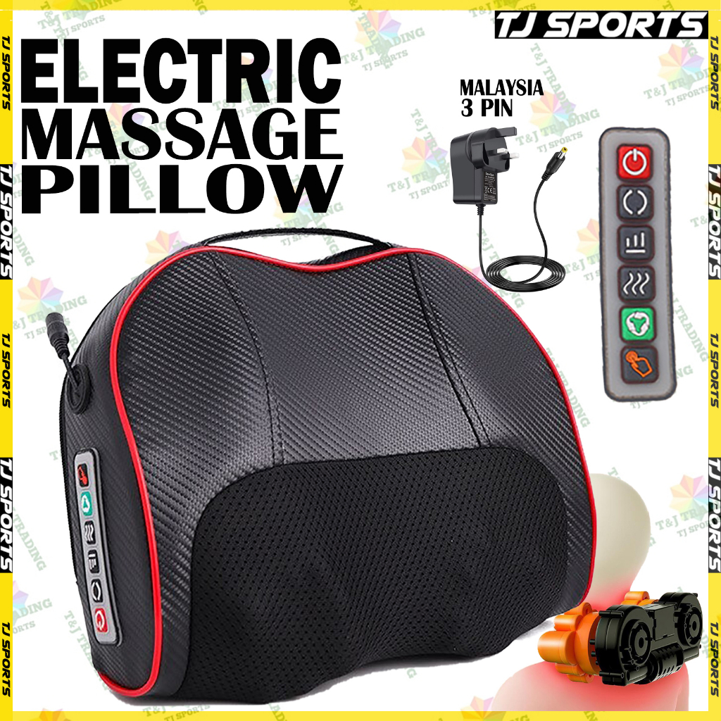 Electric Neck Massage Pillow Heating Kneading Infrared Neck Cervical Massager Spine Adjustment Mesin Urut Kaki 颈椎按摩枕