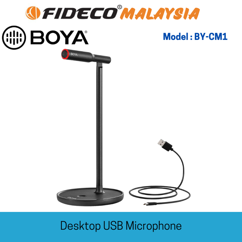 BOYA BYCM1 Desktop USB Microphone Shopee Malaysia