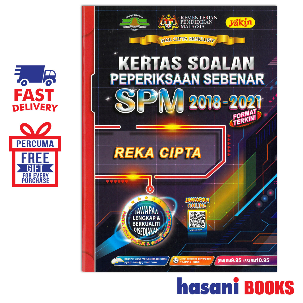 Hasani Yakin Kertas Soalan Peperiksaan Sebenar SPM 20182021 Reka Cipta