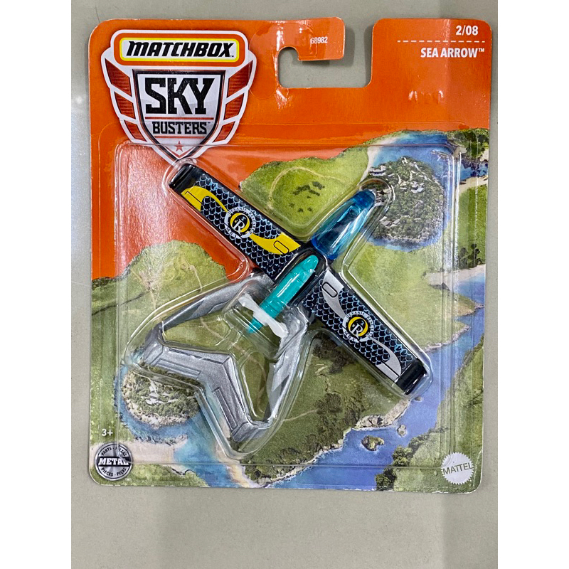 Matchbox SEA ARROW Blue Grey Sky Busters Seaplane Aircraft 1/72 Diecast ...