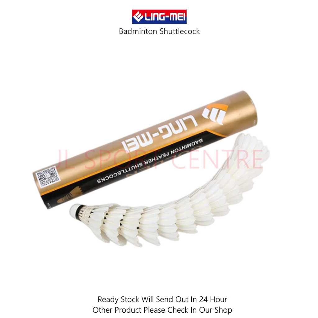 LingMei Badminton Feather Shuttlecock Golden (12 Pcs) Shopee Malaysia