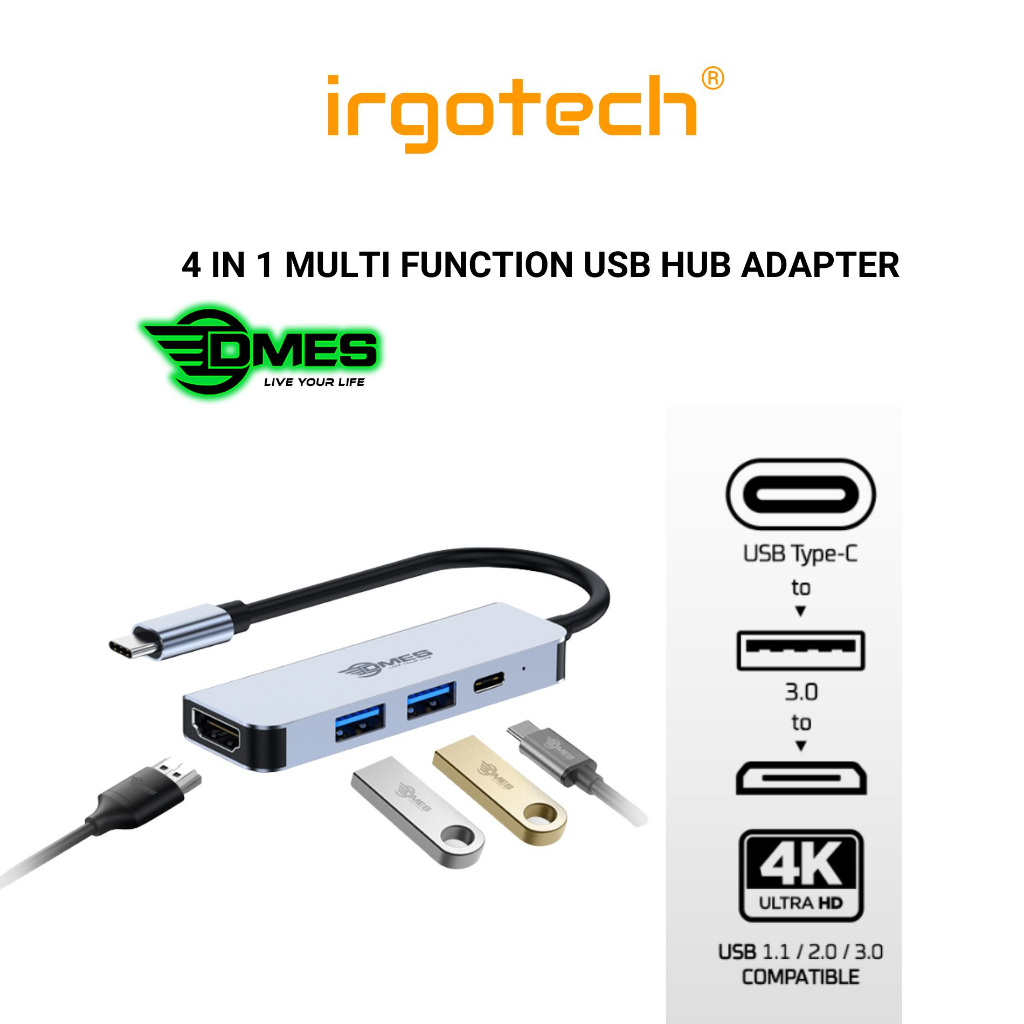 dmes-dh3-type-c-4-1-multi-function-usb-hub-adapter-with-expansion-port