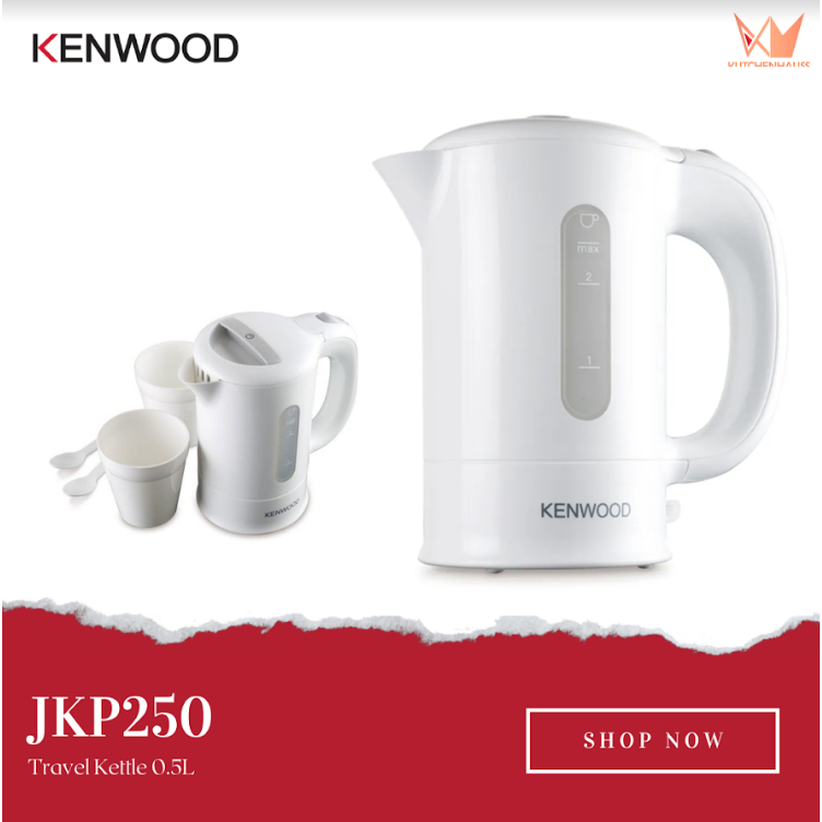 Kenwood Dual Voltage Travel Kettle 0.5L JKP250 Kettles Kitchen