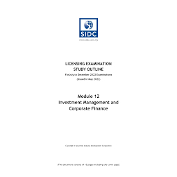 SIDC Module 12 Investment management