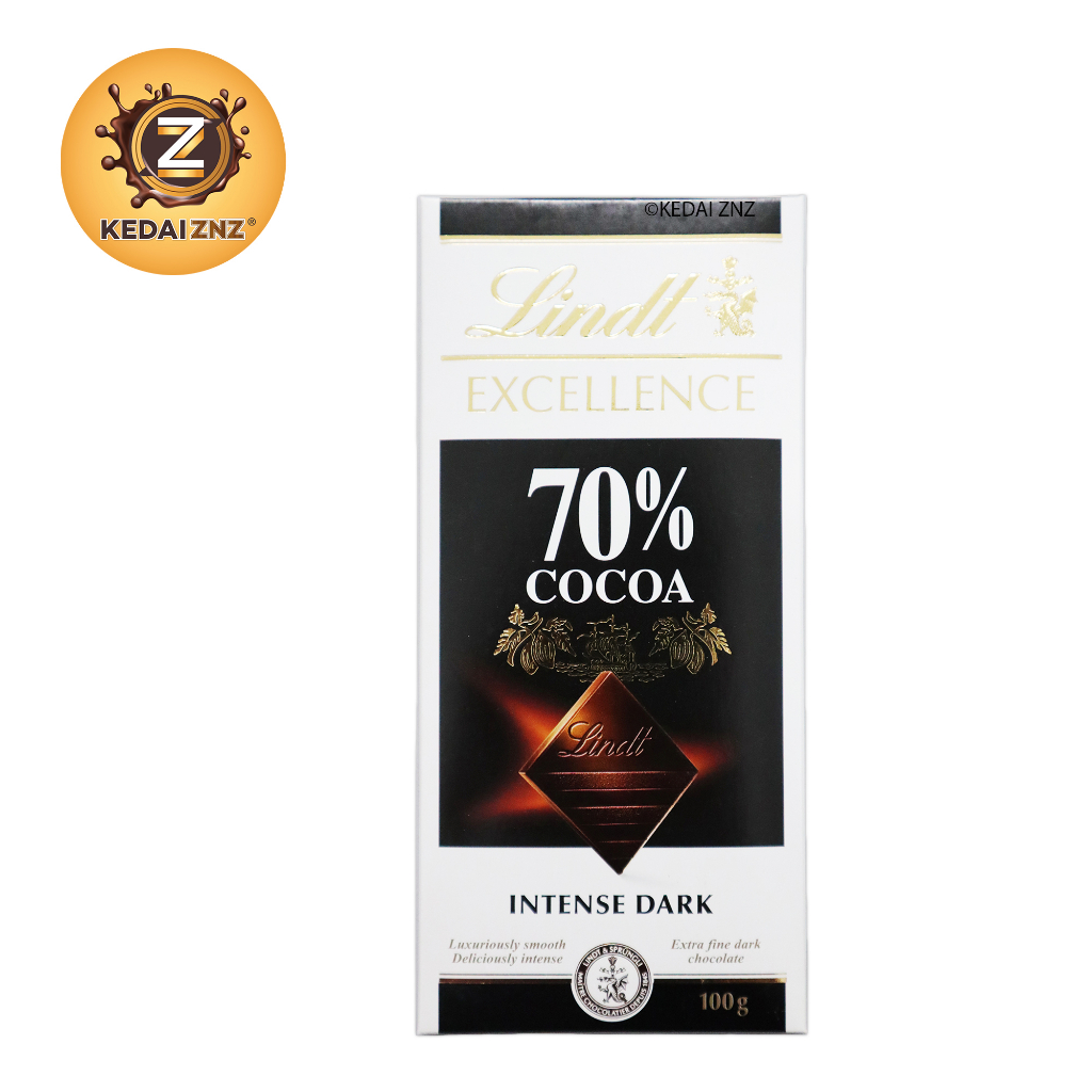 Chocolate Lindt EXCELLENCE 70% COCOA INTENSE DARK Chocolate Bar 100g ...