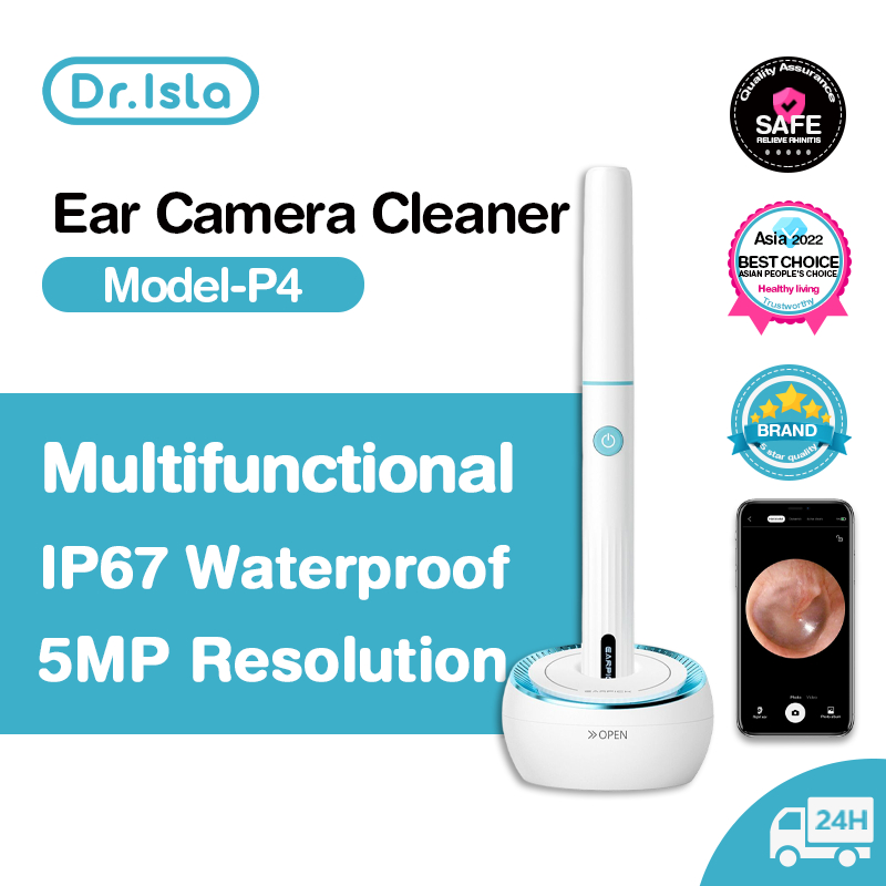 Dr.isla P4 Wireless Endoscope for Ear Cleaning Android&Iphone Digital