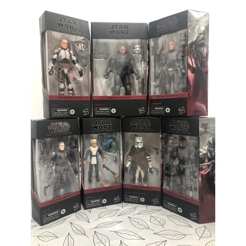 Hasbro Star Wars The Black Series Bad Batch Set HUNTER CROSSHAIR ECHO ...